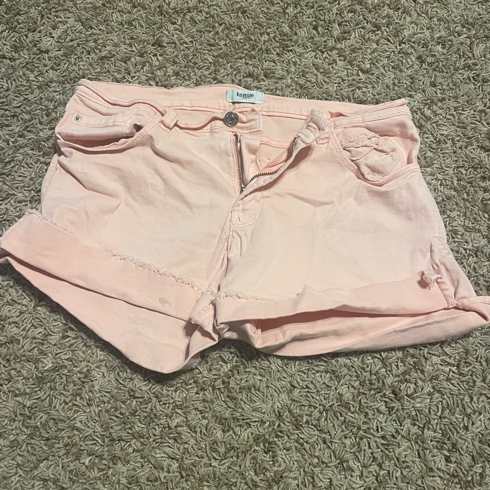 Pink Jean Shorts